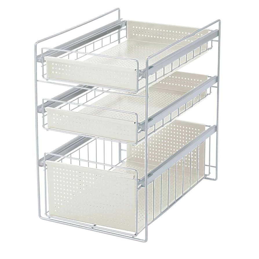 Amazon｜[ベルメゾン] キッチン収納 シンク下 スライドラック